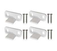BCOATH 2 Sets Floor Guide for Sliding Door White Pom Material Floor Bottom Guide Sliding Door Stopper to Ensure a Quiet Close for Non-grooved and Grooved Random Color