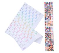 BCOATH 2 Sets Large Wall Planner Calendar Writable Minimalist Yearly Poster with Stickers and Adhesive Backing for Office School Work Events for Easy Annual and Monthly Scheduling