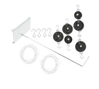 BCOATH 2 Sets Science Experiment Pulley Kit - with Metal Bracket Single and Double Pulley Blocks for Physics Teaching - Classroom Must Haves