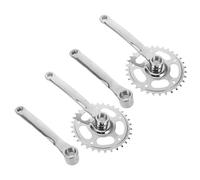 BCOATH 2 Sets Weather Resistant Bicycle Crankset Replacement with Square Taper Chainring Metal Construction for Mountain Cycling Crank Arms for Reliable Power Transfer and Secure Fit