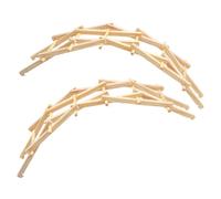 BCOATH 2 Sets Wooden Arch Bridge Model Educational Stem DIY Science Project for Creative Building Plaything Enhances Imagination and Learning Skills