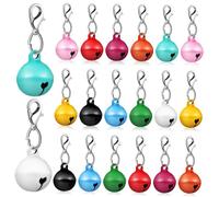 BCOATH 20 Pcs Pet Collar Bells Stylish Painted Cat Dog Collar Charms with Hanging Accessories for Festive Decoration and Training