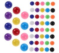 BCOATH 200pcs Plastic Marbles Balls for Chinese Checkers Game Replacement Assorted Bright Colors Educational Counting Balls for Math Teaching Aids and Marble Run