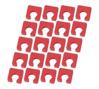 BCOATH 200pcs Red Foam Toe Separators for Pedicure and Foot Exercises, Disposable Toe Separating Pads that Foot Posture with Versatile Application for Office Use