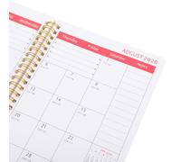 BCOATH 2025-2027 Daily Planner Notebook with Comprehensive Coverage and Multifunctional Features, Paper and Iron Material, Suitable for Business Use and Schools, English Version Schedule