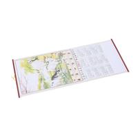 BCOATH 2027 Chinese New Year Calendar Hanging with Monthly Segmentation and Anti-warp Technology, Paper Material Featuring Traditional Feng Shui Aesthetics, for Studios and Entryways