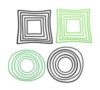 BCOATH 20pcs Aquarium Floating Plant Rings for Fish Tanks Plant Isolation Circles with Black and Green Colors Turtle Feeding Rings Enhance Oxygen and Water Quality for Healthy Ecosystems