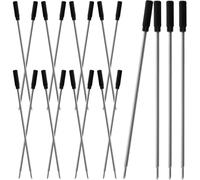 BCOATH 20Pcs Black Ballpoint Pen Refills 1Mm Medium Tip Metal Replacement Ink Refills for Gel Ink Pens Suitable for Students and Office Use