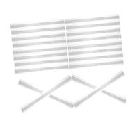 BCOATH 20pcs Clear Adhesive Shelf Label Holders Transparent Plastic Price Tag Strips for Supermarket Retail Display Easy Price Updates Self-Adhesive Ticket Clips