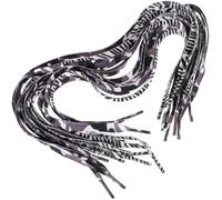 BCOATH 20PCS Colorful Braided Flat Shoelaces for Casual Sneakers Rainbow Gradient Printing Random Colors Fashion Shoe Laces for Boys Random Color