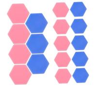 BCOATH 20pcs Colorful Plastic Chess Pieces Board Game Educational for Beginners Blue and Pink Enhances Logic Imagination and Thinking Skills