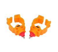 BCOATH 20pcs Drinking Fountain Water Poultry Drinker Tags Bird Duck Chicken Feeder Feeding Feeders Drinking Device for Chicken Poultry System Orange