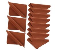 BCOATH 20pcs Dual-Sided Suede Eyeglass Cleaning Cloths Brown Thickened Screen Wipes for Camera Lenses Laptop Tablet and Delicate Electronics Gentle Cleaning