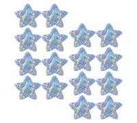 BCOATH 20pcs Glitter Star Adhesive Bandages 46x46mm for Wound Care Bulk Cartoon Pasties Emergency Kit Protectors Random Color