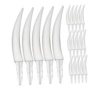 BCOATH 20PCS Halloween Pumpkin Teeth Fangs DIY Jack O Lantern Sharp Teeth for Spooky Halloween Party Decorations Easy Assembly Plastic Fake Fangs for Home and School Craft Activities