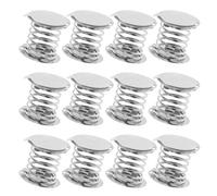BCOATH 20pcs Metal Spring Base Double-sided Adhesive for Dashboard Dancing DIY Wobble Doll Replacement Parts 2cm Small Springs for Car Ornament