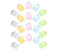 BCOATH 20pcs Miniature Resin Cat Figurines Glowing Tiny Luminous Mini Cats for Dollhouse Fairy Garden Micro Landscape Decoration with Soft Night Glow