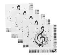 BCOATH 20pcs Music Note Disposable Napkins Party Tableware Paper Napkins with Festive Musical Pattern for Birthday Dessert and Celebration Use