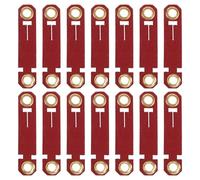 BCOATH 20pcs Parrot Foot Rings Red for Training Skin-friendly Bird Leg Identification Bands with Bright Color Coding Reusable and Comfortable Suitable for Poultry Pigeons Quails and