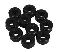 BCOATH 20pcs PVC Shock Absorbing Roller Skate Cushions Compression-resistant Bushings for Skateboard Trucks and Roller Skate Base Black Replacement Pads for Vibration Reduction and Smooth