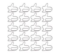 BCOATH 20pcs Rabbit Paper Clips Metal Creative Note Clips for Organizing Documents Repeated Use Office Supplies for Books and Documents Random Color