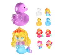 BCOATH 20pcs Resin Mermaid and Duck Miniature Figurines for DIY Micro Landscape Aquarium Duck Ornaments Party Favors and Detailed Resin Decorations for Home Garden Craft Projects