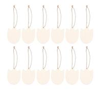 BCOATH 20pcs Tulip Shape Blank Wooden Pieces for DIY Crafts, Synthetic Material Wood Chips with Practical Blank Surface, for Craft Projects and Creative Artworks
