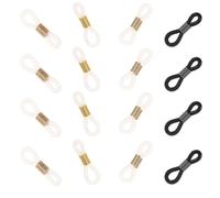 BCOATH 20pcs Useful Glasses Chain Holders Simple Anti Skid for Sunglasses | Silicone and Metal, Adjustable Retro Style, Eyeglass Retainer Accessory, Chic Everyday Wear Random Color