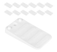 BCOATH 20pcs White Abs Furniture Levelers for Uneven Floors, Strong Load Bearing Plastic Shims, Stackable Design for Toilets and Cabinets, Home Improvement Furniture Feet Pads