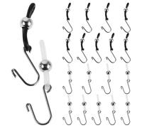 BCOATH 20pcs Zipper Holder Upper for Jeans and Trousers with Silicone and Metal Construction Providing Zipper Stabilization for Everyday Wear and Emergencies