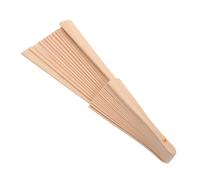 BCOATH 23Cm Wooden Folding Fan Frame with 16 Slats Lightweight DIY Handheld Fan Making Material for Wedding Decoration and Personal Crafting