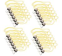 BCOATH 24pcs Loud Whistle Pendant for Teachers Coaches Metal Camping Whistle Lanyard for Outdoor Safety