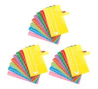 BCOATH 24pcs Reading Finger Guide Strips for Plastic Handwriting Finger Spacers Assorted Bright Colors Classroom and Home Reading Aid Tools for Students
