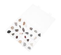 BCOATH 24pcs Rock and Mineral Collection Box for Students and Enthusiasts, Natural Stone Specimens with Display Box Design, Resistant to Damage for Science Exploration and Geology