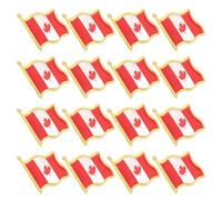 BCOATH 25pcs Canada Flag Pin Men Lapel Pin Metal Iron Brooch Chic Lovely Style Convenient to Apply Not Easy to Fade Travel Accessory