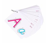 BCOATH 26 Letter English Cards Set for Kids Colorful Double-Sided Alphabet Flash Cards for Early Learning Educational Toys for Literacy Development 2-Piece Set