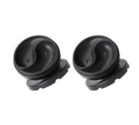 BCOATH 2pcs 4-inch round Tai Chi Bagua Inkstone with Lid, Plastic Calligraphy Inkstone Set for Chinese Painting and Writing Accessories, Creative Ink Plate for Calligraphy Practice