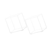 BCOATH 2pcs Acrylic Goldfish Tank Transparent Desktop Aquarium for Betta Freshwater Fish for Home and Office Decoration Easy Maintenance and Stylish Design