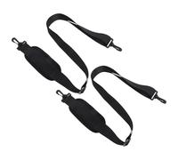 BCOATH 2pcs Adjustable Replacement Shoulder Strap with Padded Belt for Laptop Camera Gym Travel Office Bags Multi-functional Nylon Crossbody Strap Accessories Black