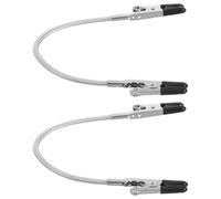 BCOATH 2pcs Adjustable Soldering Clamps with Bendable Structure and Double Ended Design, Stainless Steel and Aluminium Alloy Clips Suitable for Notes and Wires, for Home Projects