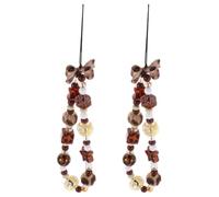 BCOATH 2pcs Beaded Phone Charm Lanyard Wrist Strap for Women, Plastic and Resin Material, Anti-lost and Versatile Design, Suitable for Handbag and Phone Use the Go