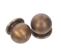 BCOATH 2pcs Cabinet Handle Ball Shape Copper Pull Handle Replacement Golden