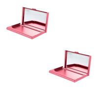 BCOATH 2pcs Card Holder Metal Business Card Case with Mirror Id Organizer Compact Lightweight Practical for All Professionals