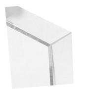 BCOATH 2pcs Clear Rectangular Glass Paperweights Smooth Decorative Blocks for Office Home Study Crafts Projects Minimalist Elegant Desk Ornaments