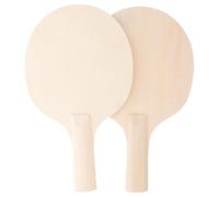 BCOATH 2Pcs DIY Table Tennis Paddles Unfinished Racket Blades for Training Hand-eye Coordination and Reflex Skills for S Table Tennis Exercise and Skill Development