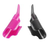 BCOATH 2pcs Fingerthing Thread Controller Sewing Tool for Sewing and Craft Projects Plastic Fabric Pusher with Assorted Colour