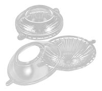 BCOATH 2Pcs Floating Candle Molds Set, DIY Plastic Scented Candle Mold with 5X2.8Cm and 7X3.6Cm Floating Disc Shapes for Crafting and Home Decor