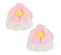 BCOATH 2pcs Flower Design Wristbands Elastic Face Washing Wristbands for Women Boys and Girls Spa Use Convenient Spa Wash Bands