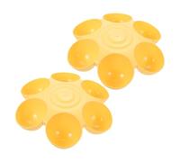 BCOATH 2pcs Flower Shaped Pet Bowl Dog Water Food Feeder for Cats and Dogs Easy to Clean Smooth Finish for Comfortable Feeding
