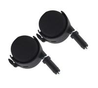 BCOATH 2pcs Furniture Caster Wheels Replacement for Office Chairs Plastic Swivel Casters with Brake Chair Wheels for Home Desk Trolleys Shelves